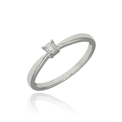 Fehér arany gyűrű 53-as méret (M680/05-53)